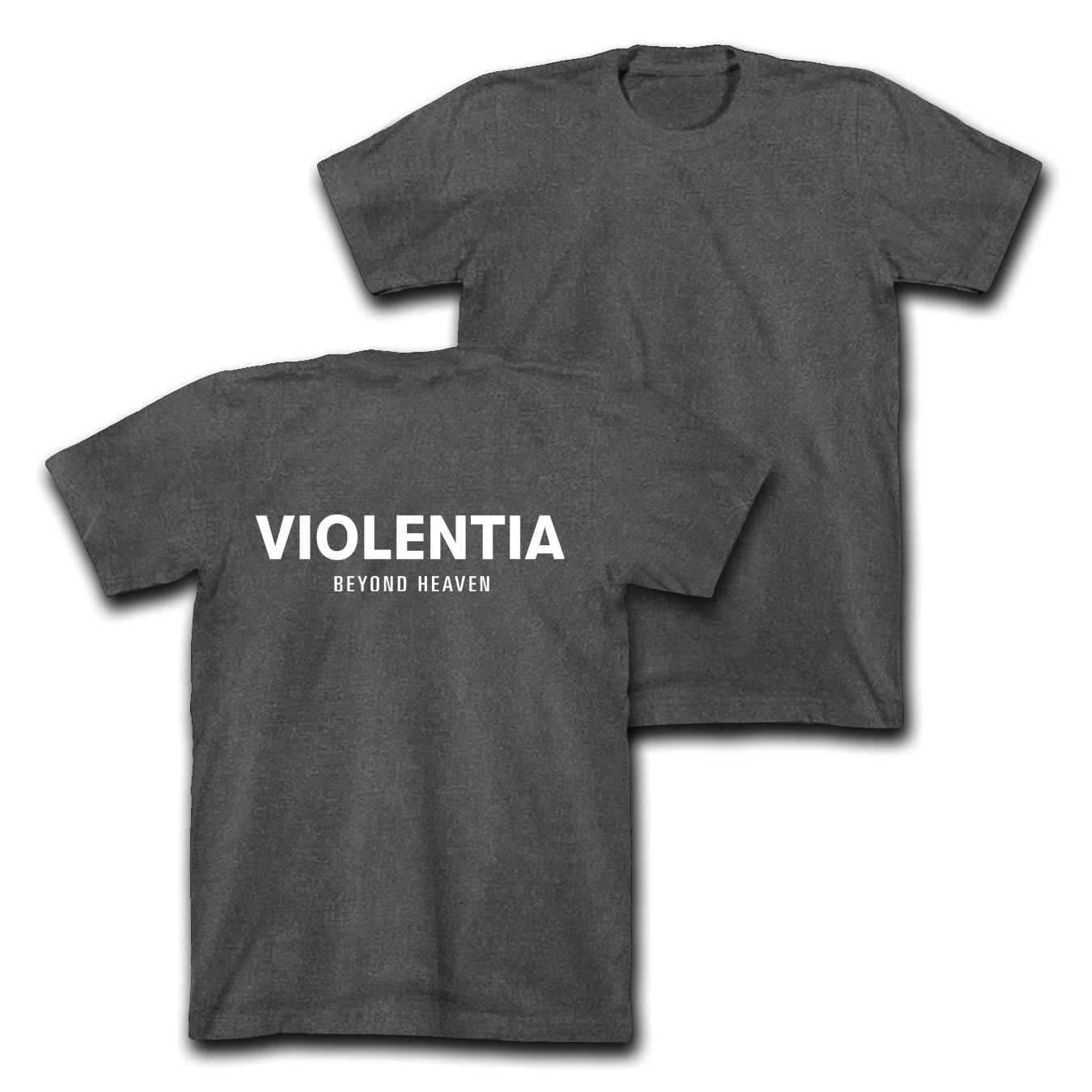 VIOLENTIA Beyond Heaven Heavyweight T-Shirt - Charcoal **PRE-ORDER**