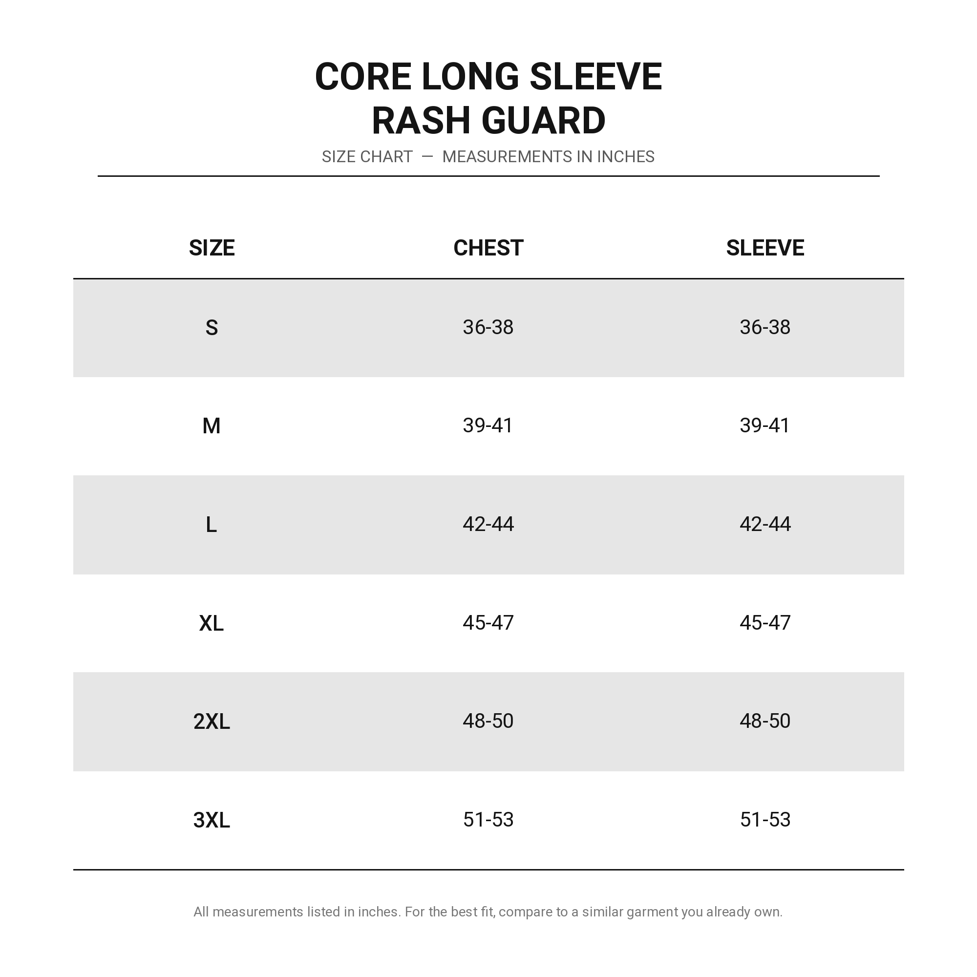 Core Long Sleeve Rash Guard - Black